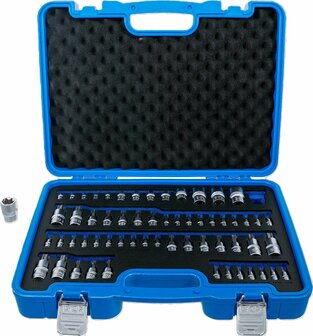 Serie di inserti e bussole profilo a E / profilo a T (per Torx) / profilo a T (per Torx) con alesatura / profilo a TP (per Torx Plus) 60 pz