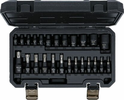 Set chiavi a bussola (1/4), (3/8), (1/2) profilo a E/T (per Torx) 25 pz