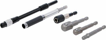 Set di adattatori e prolunghe per trapani 6 pz