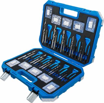 Kit di riparazione per filetti Metrico / Dimensioni in pollici M5 - M12 1/4 - 1/2 320 pz