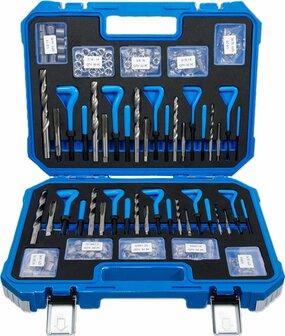 Kit di riparazione per filetti Metrico / Dimensioni in pollici M5 - M12 1/4 - 1/2 320 pz