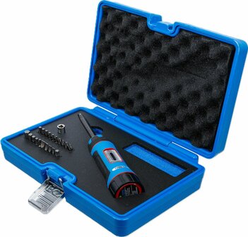 Serie di cacciavite dinamometrico con serie di inserti (1/4) 1 - 8 Nm 22 pz