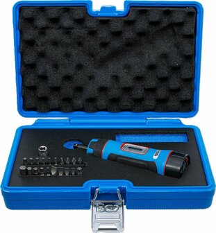 Serie di cacciavite dinamometrico compatto con serie di inserti (1/4) 1 - 8 Nm 22 pz