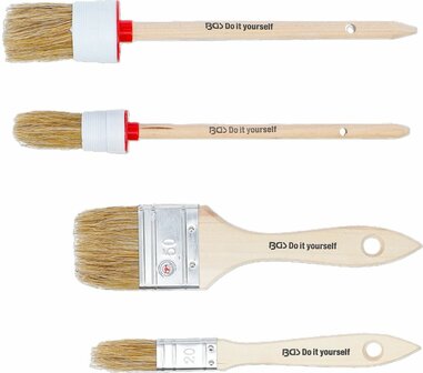Set di spazzole piatti / anulari 4 pz