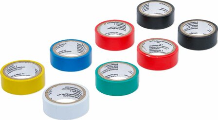 Set di nastri adesivi colorati 18 mm x 3 m, 8 pezzi