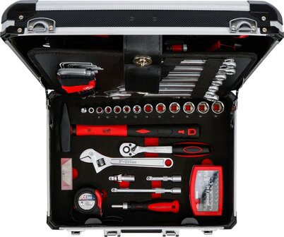 Set di utensili in valigetta di allumino 82 pz