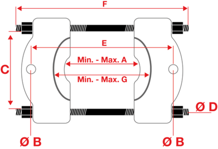 Serie di bordatubi per assembl.cuscinetti 14 pz