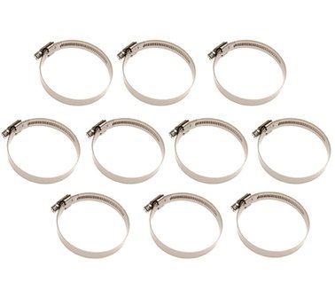 Fascetta stringitubo 40x60 mm in acciaio inox 10 pezzi