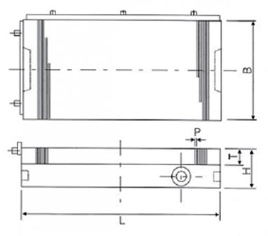 Magnete permanente rettangolare 300x150mm