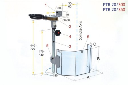 Tappo di protezione per punte grandi PTR 20/300, 3,90 kg