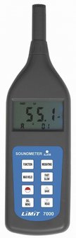 Misurazioni veloci e lente del misuratore di rumore digitale 2 curve di filtro a / c / c / veloce e lento