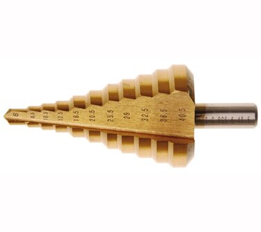 Punta a gradino in titanio nitrato di titanio diametro 6 - 40,5 mm