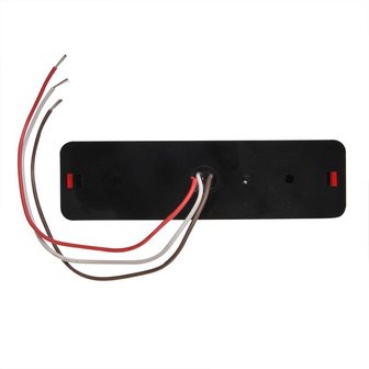 Fanale posteriore 12 24V 2 funzioni 135x38mm LED con supporto nero