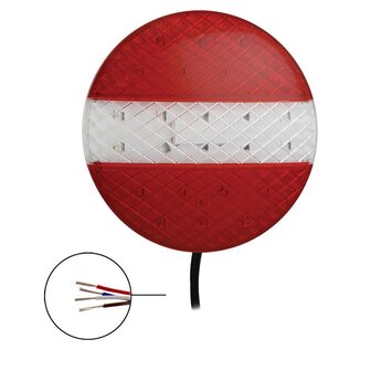 Fanale posteriore 12 24V 3 funzioni 140mm STF LED
