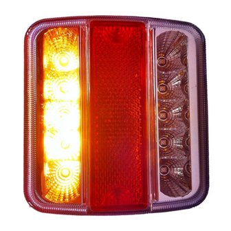 Fanale posteriore 4 funzioni 98x105mm 14LED