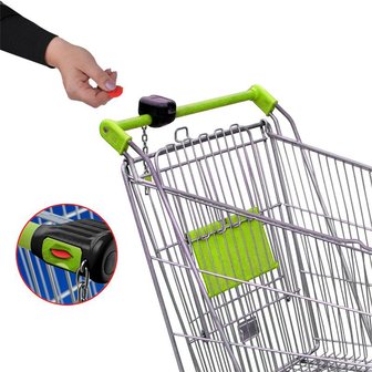 Disco orario NL D F GB con raschiaghiaccio monete carrello della spesa