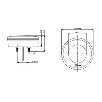 Fari 2 funzioni 122mm 24LED 24LED