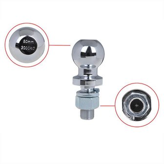 Sfera di traino dritta M22 x 50mm