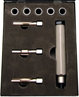 Kit di riparazione per filetti sedi candelette M10 x 1,25 mm