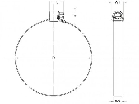 Multibanda in acciaio inox 10m