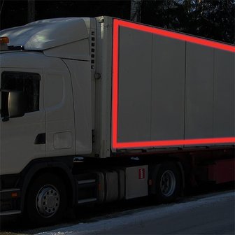 Nastro riflettente 3M rosso 50mm 2M