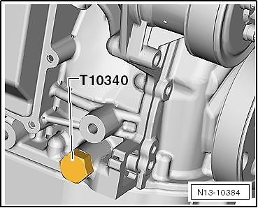 Utensile di bloccaggio albero a gomiti VAG FSI / TFSI