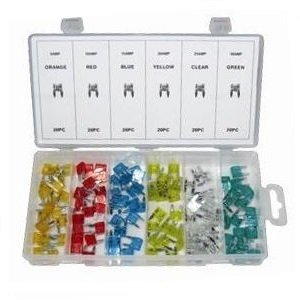 Assortimento di fusibili mini plug-in 120 pezzi