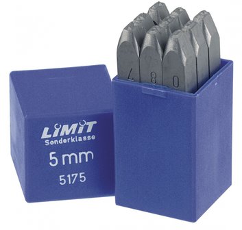 Set di timbri numerici 3 mm