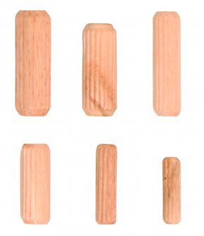 Assortimento tasselli per legno &Oslash; 5 - 10 mm 53 pz