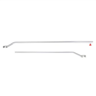 Supporto per telone in alluminio  estensibile  132-204 cm  per telone per rimorchio