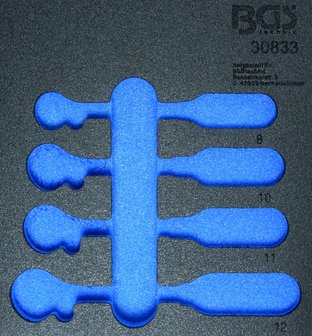 Modulo per carrelli portautensili 1/6 vuoto per BGS 30833