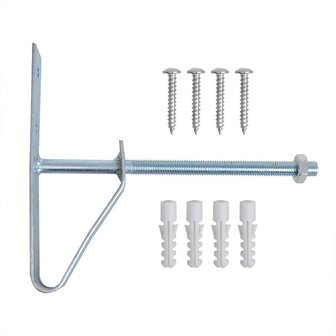 Set porta pneumatici 2 pezzi montaggio a parete