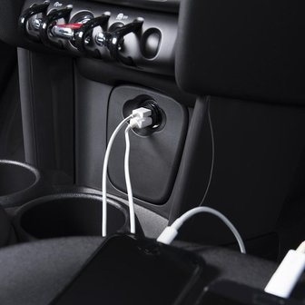 Caricabatterie USB mini bidirezionale tipo A 12V 24V 3100mA
