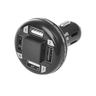 Caricabatterie USB a 4 vie 12V/24V 4800mA