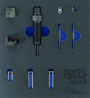 Set accessori per utensile di rivettatura della catena di distribuzione (BGS 8501) adatto per perni di catena da 3 mm