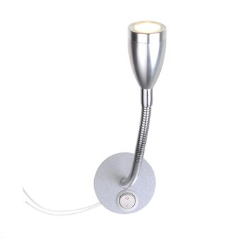 Faretto da superficie 1-led con collo di cigno flessibile 12V 120lm dia 65x110-260mm