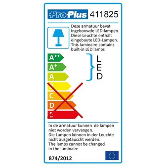 Linea luminosa 30 led 12V 450lm 470x35x33mm