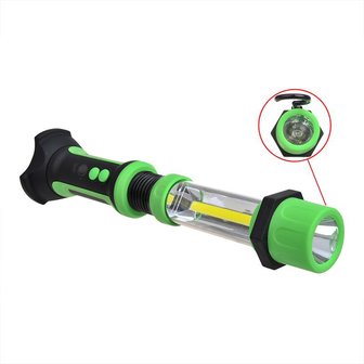 Torcia flessibile COB LED COB ricaricabile con gancio e magnete