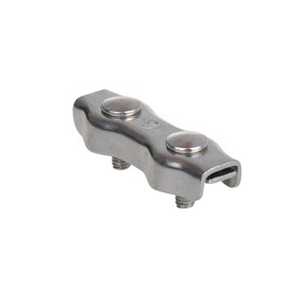 Morsetto per filo di acciaio duplex 3mm, acciaio inox A4 AISI 316