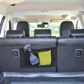 Rete portaoggetti elastica 40x25cm doppia con attacco velcro NS-6