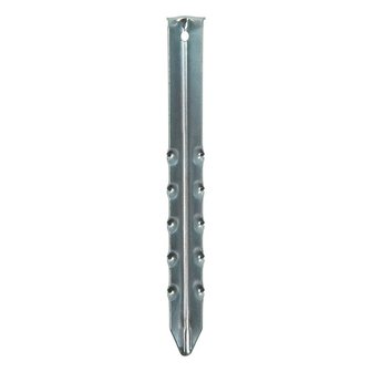 Picchetto per tenda 30cm in metallo rigato