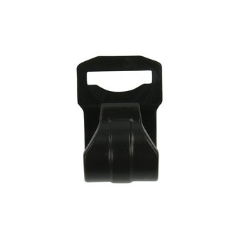 Clip per tenda per palo tenda 20-25mm con fessura nera