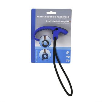Maniglia multifunzionale con passante elastico