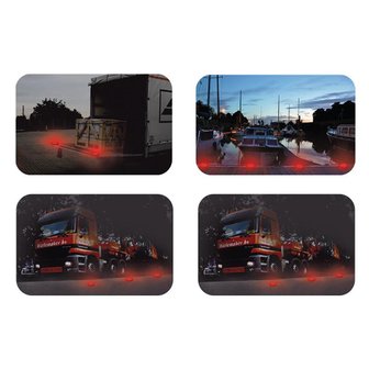 Disco di avvertimento 16+8LED arancione