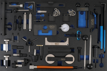 BGS Tool sheet 3/3: set di strumenti per la fasatura del motore per Ford, VAG, Mazda, Volvo