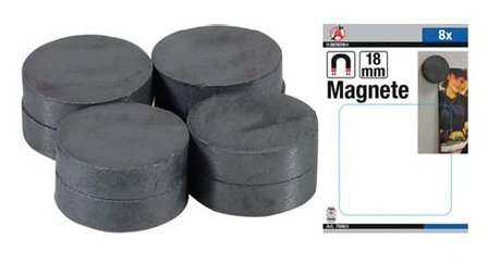 Serie di magneti ceramico &Oslash; 18 mm 8 pz