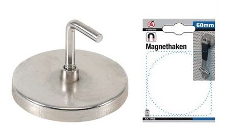 Gancio magnetico rotondo &Oslash; 60 mm 10 kg