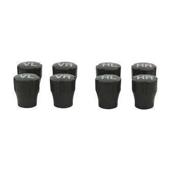 Tappi valvola marcatura pneumatici - Set da 8
