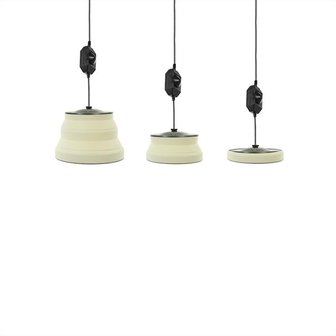 Lampada a sospensione LED pieghevole silicone bianco dia 15cm