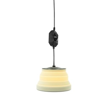 Lampada a sospensione LED pieghevole silicone bianco diam 20cm